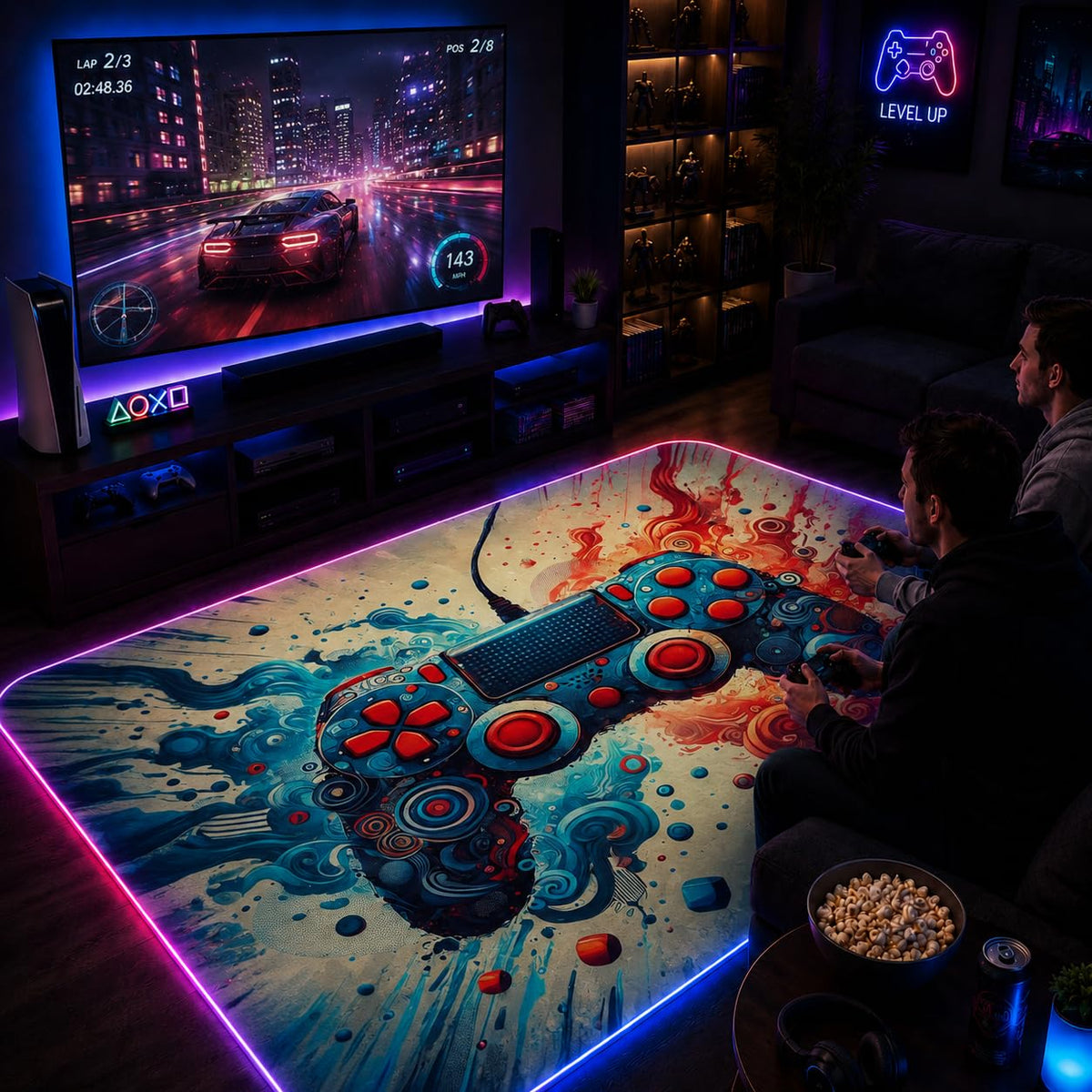 RGB Gaming Rug – 60" × 35"