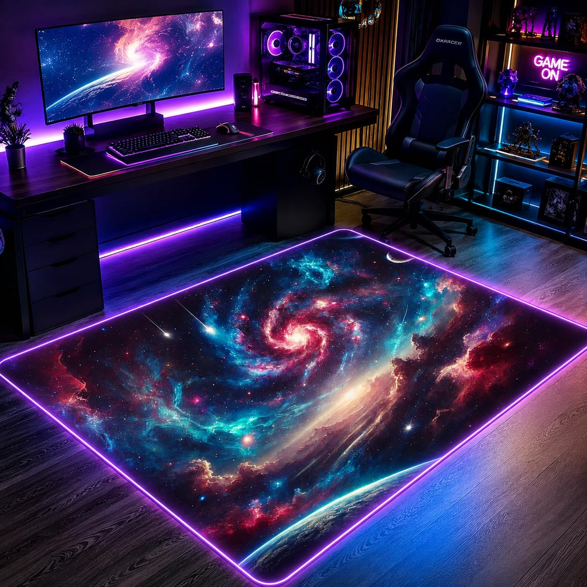 RGB Gaming Rug – 60" × 35"
