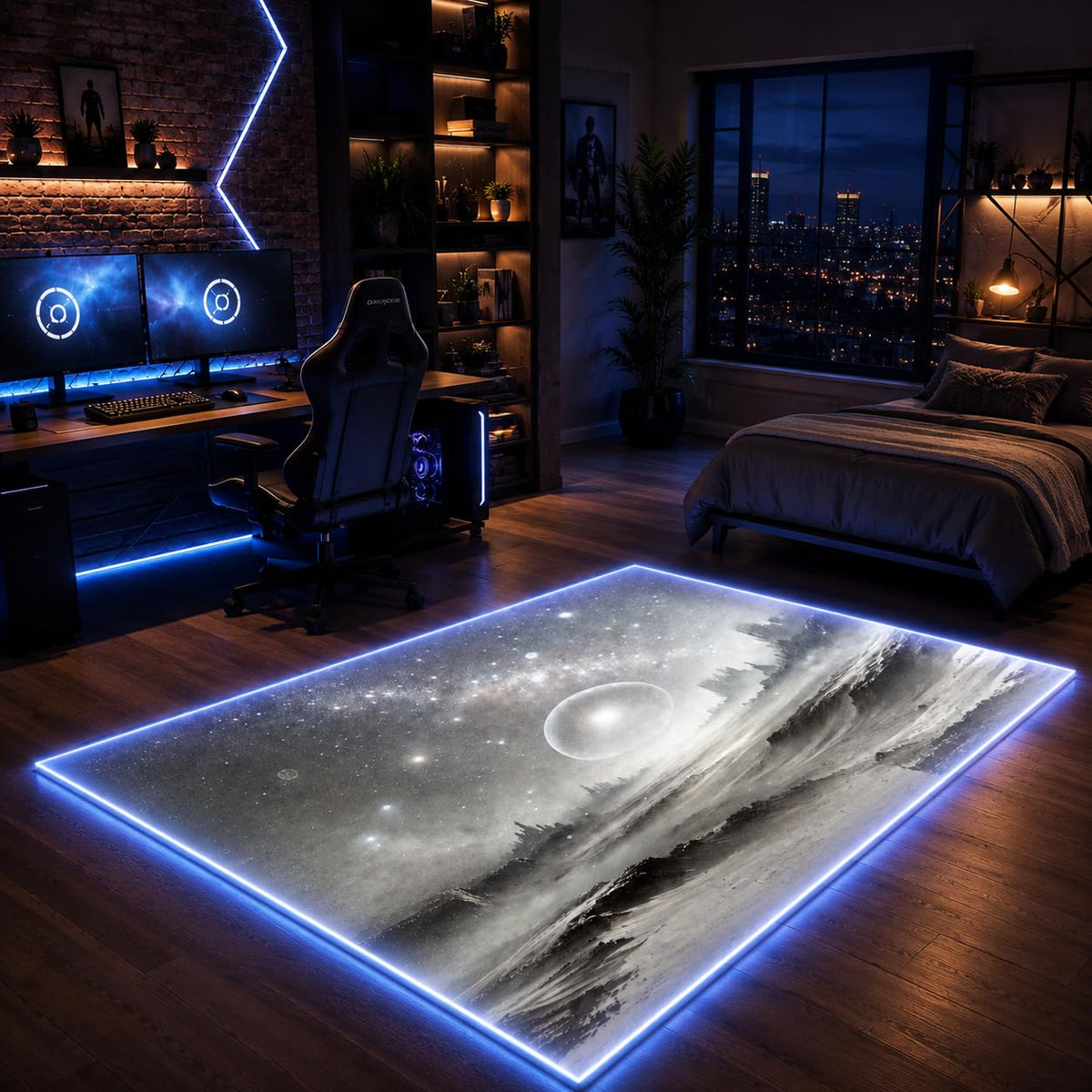 RGB Gaming Rug – 60" × 35"