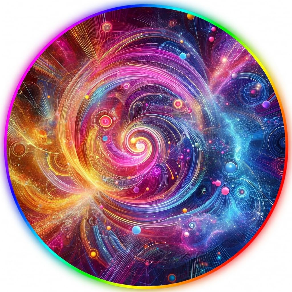 RGB Gaming Chair Mat – 47" Round