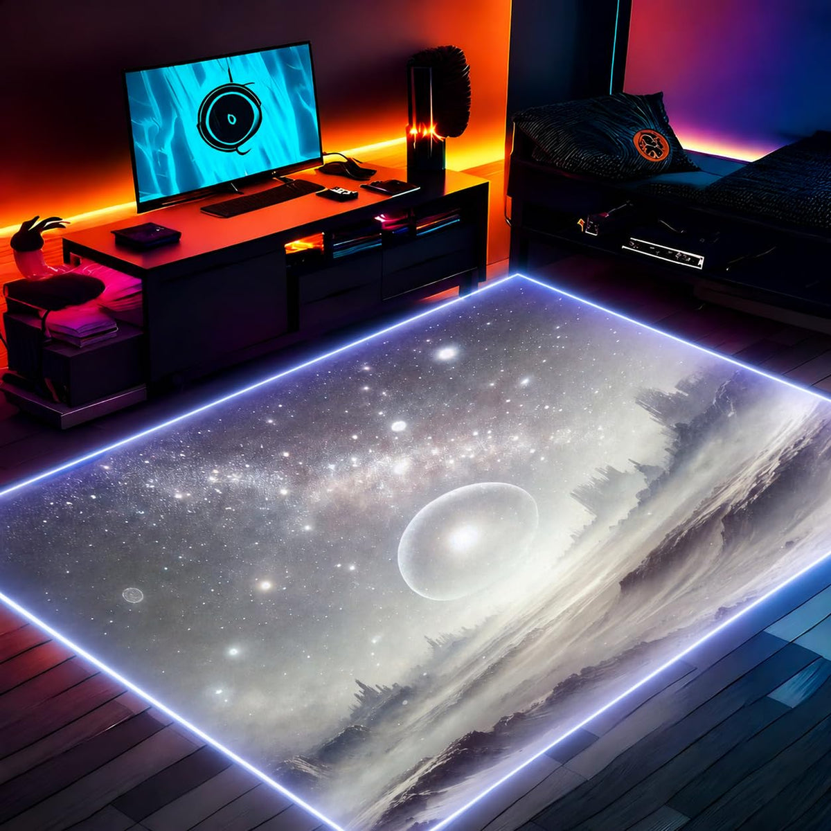 RGB Gaming Rug – 60" × 35"