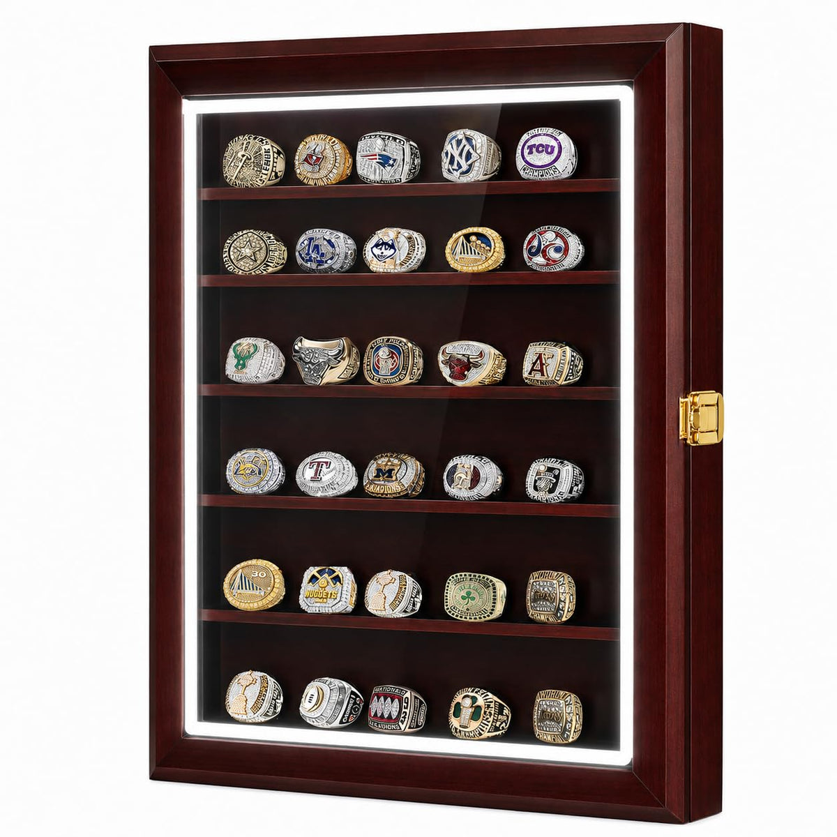 LED Championship Ring Display Case