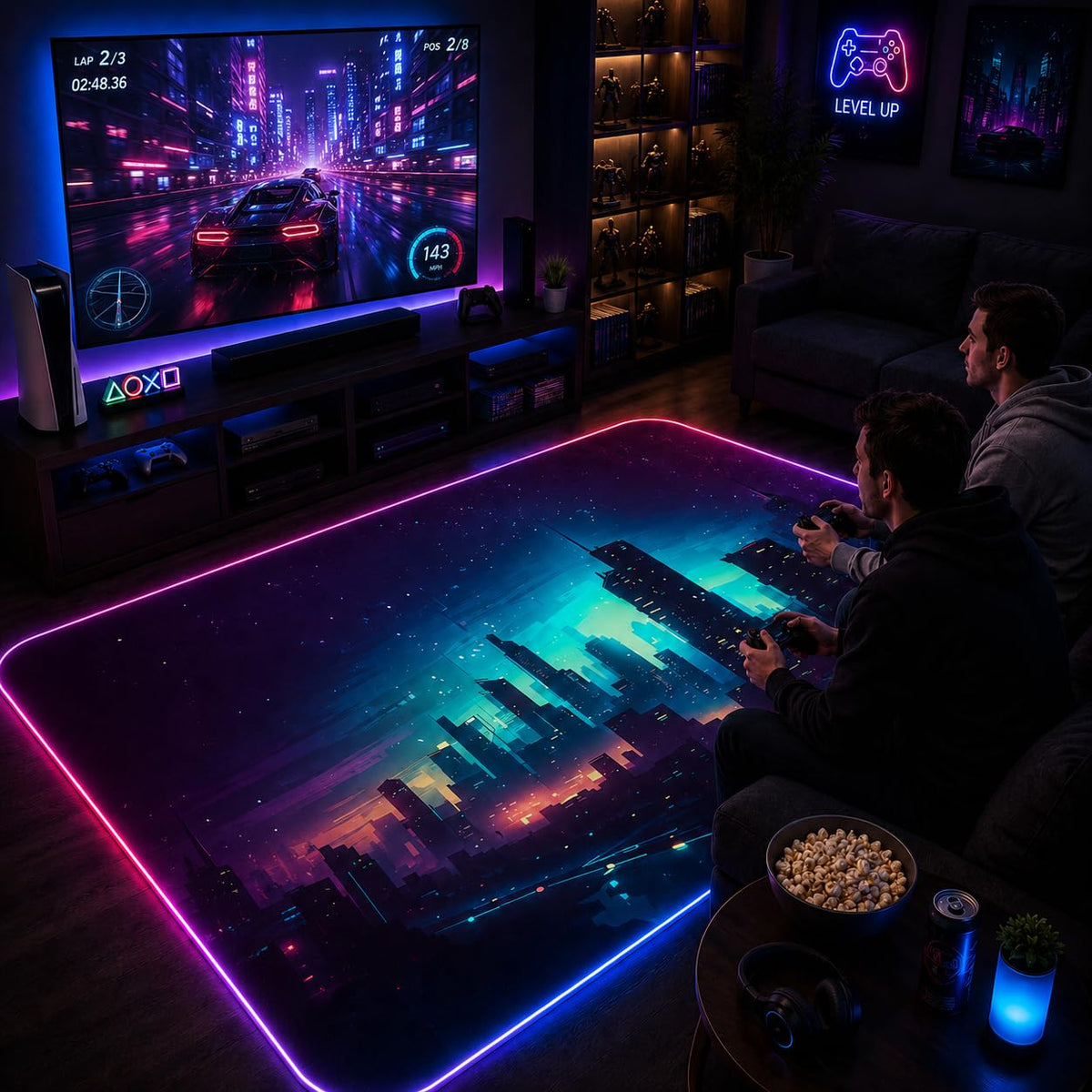 RGB Gaming Rug – 60" × 35"