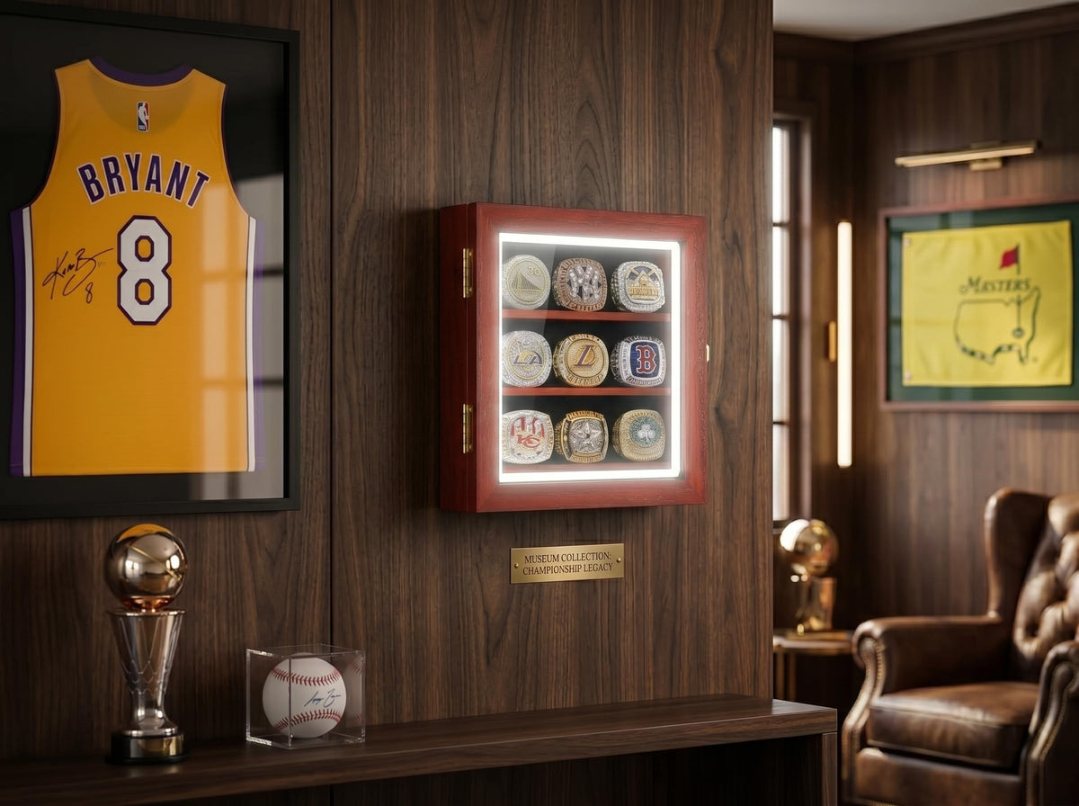 LED Championship Ring Display Case