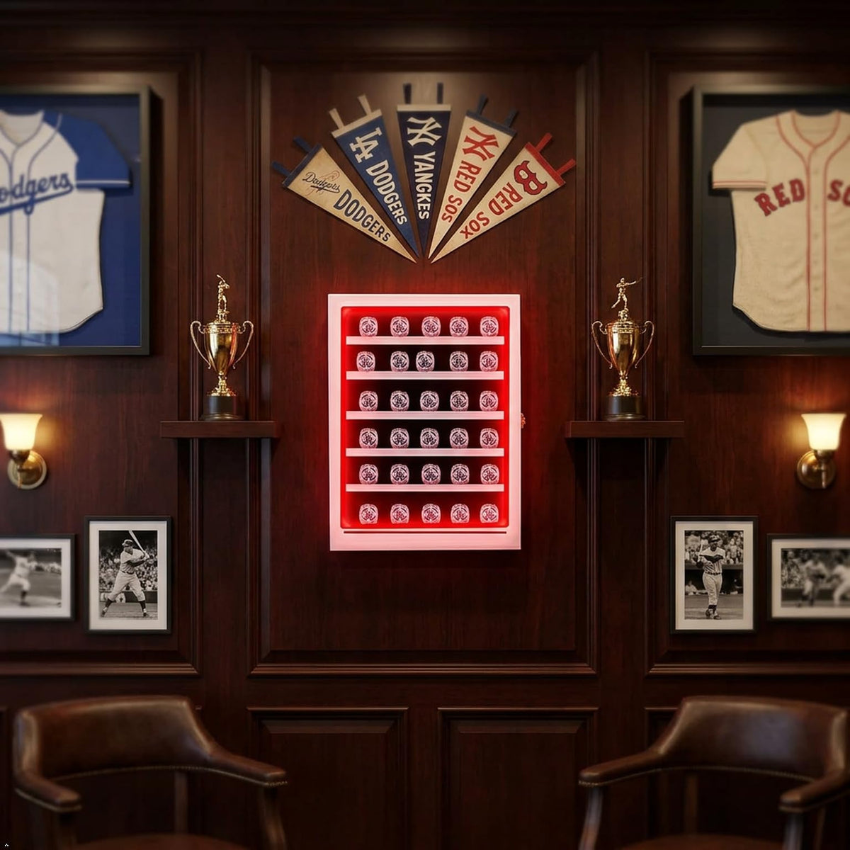 LED Championship Ring Display Case