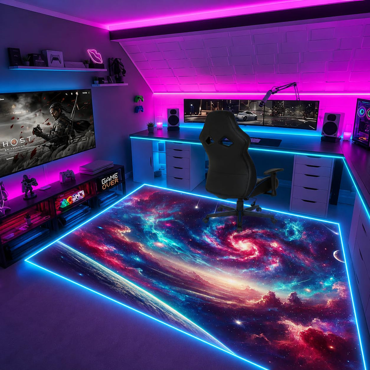 RGB Gaming Rug – 60" × 35"