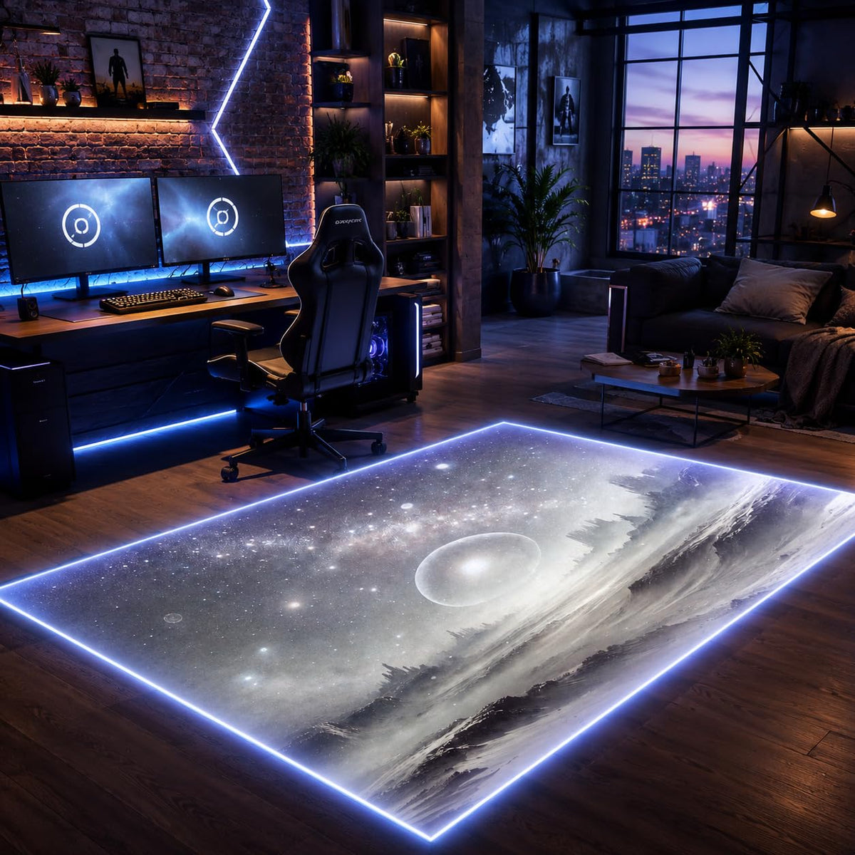 RGB Gaming Rug – 60" × 35"