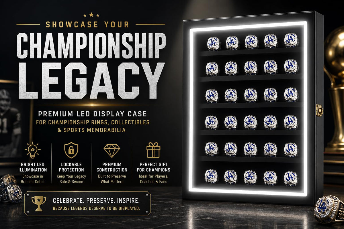 LED Championship Ring Display Case