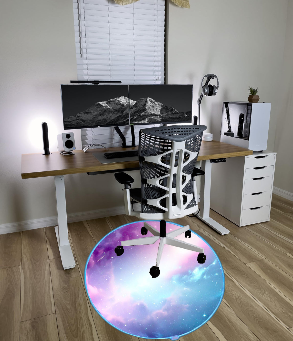 RGB Gaming Chair Mat – 47" Round