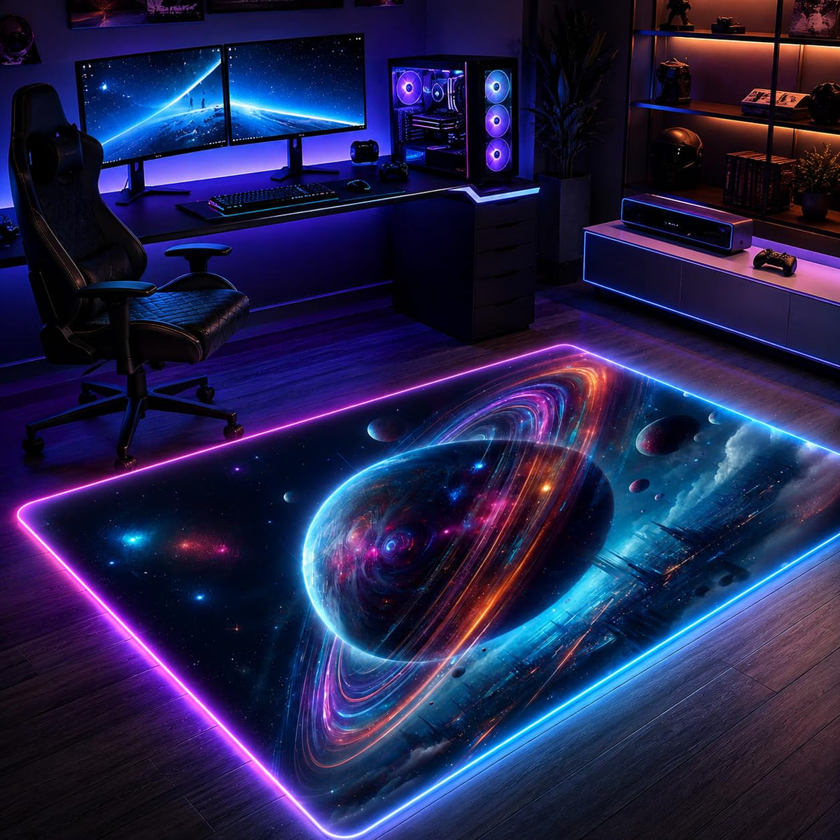 RGB Gaming Rug – 60" × 35"