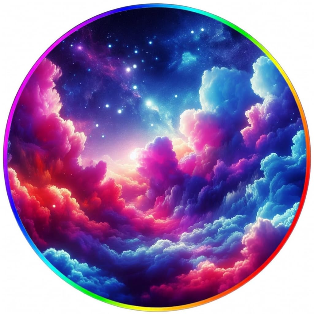RGB Gaming Chair Mat – 47" Round