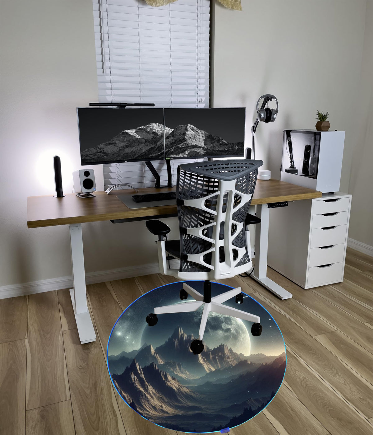 RGB Gaming Chair Mat – 47" Round