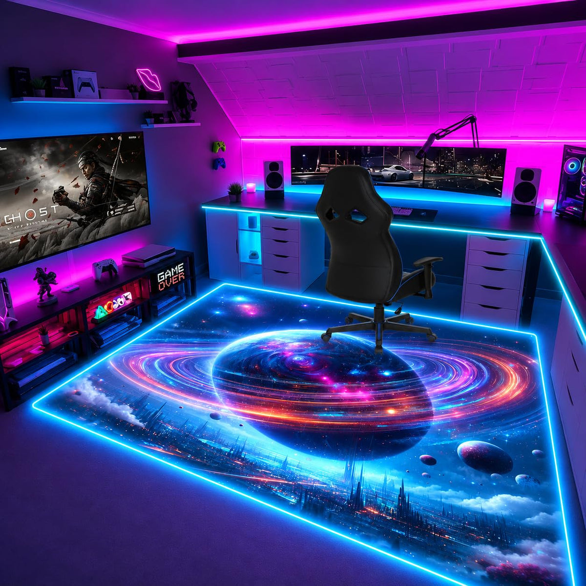 RGB Gaming Rug – 60" × 35"
